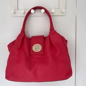 Kate Spade leather bag (pink, good condition) $60